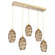 Ellisse Linear 5pc Multi-Pendant (1289|PLB0035-05-GB-OB-C01-E2)