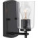 Adley Collection One-Light Matte Black Clear Glass New Traditional Bath Vanity Light (149|P300154-031)