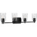 Adley Collection Four-Light Matte Black Clear Glass New Traditional Bath Vanity Light (149|P300157-031)