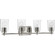 Adley Collection Four-Light Polished Nickel Clear Glass New Traditional Bath Vanity Light (149|P300157-104)