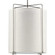 Kempsey Collection Three-Light Brushed Nickel Summer Linen Shade Farmhouse Pendant Light (149|P500139-009)