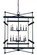 12-Light Matte Black Rustic Chic Chandelier (84|5278 MBLACK)