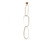 Circa 26'' LED 3-Ring  Pendant in Gold (4450|HF5026-GL)