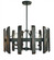 6-Light Matte Black Modern Farmhouse Dining Chandelier (84|5375 MBLACK)