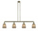 Chatham - 4 Light - 51 inch - Antique Brass - Stem Hung - Adjustable Island Light (3442|214-AB-G146)
