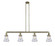 Bellmont - 4 Light - 51 inch - Antique Brass - Stem Hung - Adjustable Island Light (3442|214-AB-G192)