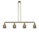 Bell - 4 Light - 50 inch - Antique Brass - Stem Hung - Adjustable Island Light (3442|214-AB-G53-LED)