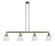 Cone - 4 Light - 51 inch - Antique Brass - Stem Hung - Adjustable Island Light (3442|214-AB-G64-LED)