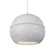 Large Sphere 1-Light Pendant (254|CER-6415-CONC-CROM-WTCD)