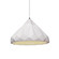 Geometric 1-Light Pendant (254|CER-6450-MAT-MBLK-WTCD)