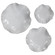 Uttermost Abella Ceramic Wall Decor Set/3 White (85|04234)