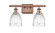 Brookfield - 2 Light - 16 inch - Antique Copper - Bath Vanity Light (3442|516-2W-AC-G442-LED)