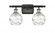 Athens Deco Swirl - 2 Light - 16 inch - Black Antique Brass - Bath Vanity Light (3442|516-2W-BAB-G1213-6)