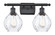 Waverly - 2 Light - 16 inch - Matte Black - Bath Vanity Light (3442|516-2W-BK-G362-LED)