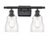 Ellery - 2 Light - 15 inch - Matte Black - Bath Vanity Light (3442|516-2W-BK-G392)