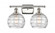 Athens Deco Swirl - 2 Light - 18 inch - Polished Nickel - Bath Vanity Light (3442|516-2W-PN-G1213-8)