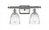 Brookfield - 2 Light - 16 inch - Brushed Satin Nickel - Bath Vanity Light (3442|516-2W-SN-G442-LED)