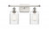 Hadley - 2 Light - 15 inch - White Polished Chrome - Bath Vanity Light (3442|516-2W-WPC-G342)