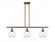 Waverly - 3 Light - 36 inch - Brushed Brass - Stem hung - Island Light (3442|516-3I-BB-G362)