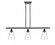 Ellery - 3 Light - 36 inch - Matte Black - Stem hung - Island Light (3442|516-3I-BK-G392-LED)
