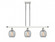 Belfast - 3 Light - 36 inch - White Polished Chrome - Stem hung - Island Light (3442|516-3I-WPC-G104-LED)