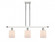 Cobbleskill - 3 Light - 36 inch - White Polished Chrome - Stem hung - Island Light (3442|516-3I-WPC-G111)