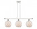 Farmhouse Rope - 3 Light - 36 inch - White Polished Chrome - Stem hung - Island Light (3442|516-3I-WPC-G121-8RW)