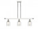 Caledonia - 3 Light - 36 inch - White Polished Chrome - Stem hung - Island Light (3442|516-3I-WPC-G259-LED)