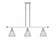 Conesus - 3 Light - 36 inch - White Polished Chrome - Stem hung - Island Light (3442|516-3I-WPC-G275)