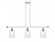 Hadley - 3 Light - 36 inch - White Polished Chrome - Stem hung - Island Light (3442|516-3I-WPC-G342)