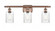 Hadley - 3 Light - 25 inch - Antique Copper - Bath Vanity Light (3442|516-3W-AC-G342-LED)