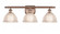 Arietta - 3 Light - 28 inch - Antique Copper - Bath Vanity Light (3442|516-3W-AC-G422)
