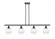 Waverly - 4 Light - 48 inch - Matte Black - Stem hung - Island Light (3442|516-4I-BK-G362)