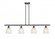 Castile - 4 Light - 48 inch - Matte Black - Stem hung - Island Light (3442|516-4I-BK-G381)