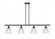Castile - 4 Light - 48 inch - Matte Black - Stem hung - Island Light (3442|516-4I-BK-G382)