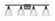 Castile - 4 Light - 36 inch - Matte Black - Bath Vanity Light (3442|516-4W-BK-G382)