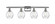 Waverly - 4 Light - 36 inch - Polished Chrome - Bath Vanity Light (3442|516-4W-PC-G362)