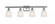 Brookfield - 4 Light - 36 inch - Brushed Satin Nickel - Bath Vanity Light (3442|516-4W-SN-G441)