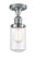 Dover - 1 Light - 5 inch - Polished Chrome - Semi-Flush Mount (3442|517-1CH-PC-G312)