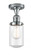 Dover - 1 Light - 5 inch - Polished Chrome - Semi-Flush Mount (3442|517-1CH-PC-G314-LED)