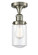 Dover - 1 Light - 5 inch - Brushed Satin Nickel - Semi-Flush Mount (3442|517-1CH-SN-G312)