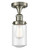 Dover - 1 Light - 5 inch - Brushed Satin Nickel - Semi-Flush Mount (3442|517-1CH-SN-G314)
