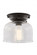 Bell - 1 Light - 8 inch - Oil Rubbed Bronze - Flush Mount (3442|623-1F-OB-G72)