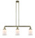 Canton - 3 Light - 39 inch - Antique Brass - Stem Hung - Adjustable Island Light (3442|213-AB-G181)
