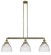 Seneca Falls - 3 Light - 39 inch - Antique Brass - Stem Hung - Adjustable Island Light (3442|213-AB-G222)