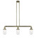 Dover - 3 Light - 37 inch - Antique Brass - Stem Hung - Adjustable Island Light (3442|213-AB-G314-LED)