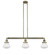 Olean - 3 Light - 39 inch - Antique Brass - Stem Hung - Adjustable Island Light (3442|213-AB-G322)