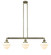 Oxford - 3 Light - 40 inch - Antique Brass - Stem Hung - Adjustable Island Light (3442|213-AB-G531-LED)