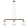 Bellmont - 3 Light - 39 inch - Antique Copper - Stem Hung - Adjustable Island Light (3442|213-AC-G191)