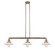 Halophane - 3 Light - 41 inch - Antique Copper - Stem Hung - Adjustable Island Light (3442|213-AC-G1-LED)